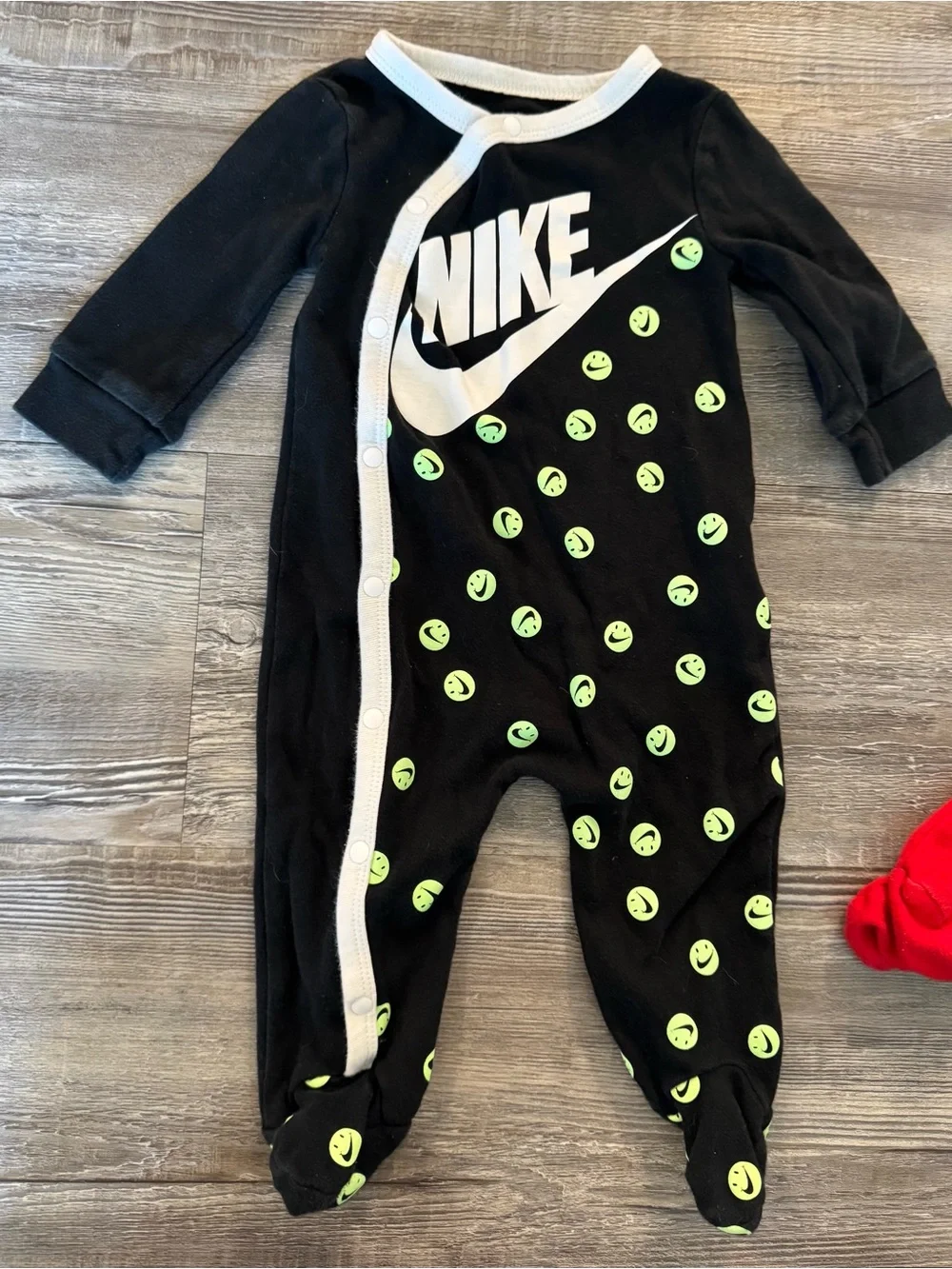 Nike Blue red and Black Baby Footed One-Piece
